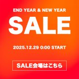 END YEAR & NEW YEAR SALE スタート!!