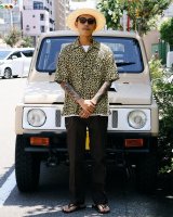 【MINEDENIM】存在感ある"Leopard Print Flannel S.S Open Collar SH"