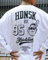 【HideandSeek】多彩なグラフィックを落とし込んだ"College L/S Tee"