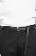 画像4: ANTIDOTE BUYERS CLUB   Narrow Harness Leather Belt (Black) (4)