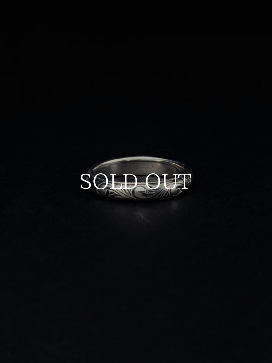 画像1: ANTIDOTE BUYERS CLUB   Engraved Round Ring (1)