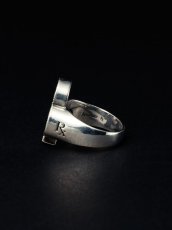 画像2: ANTIDOTE BUYERS CLUB   Engraved Club Ring (With Stone) (Silver) (2)