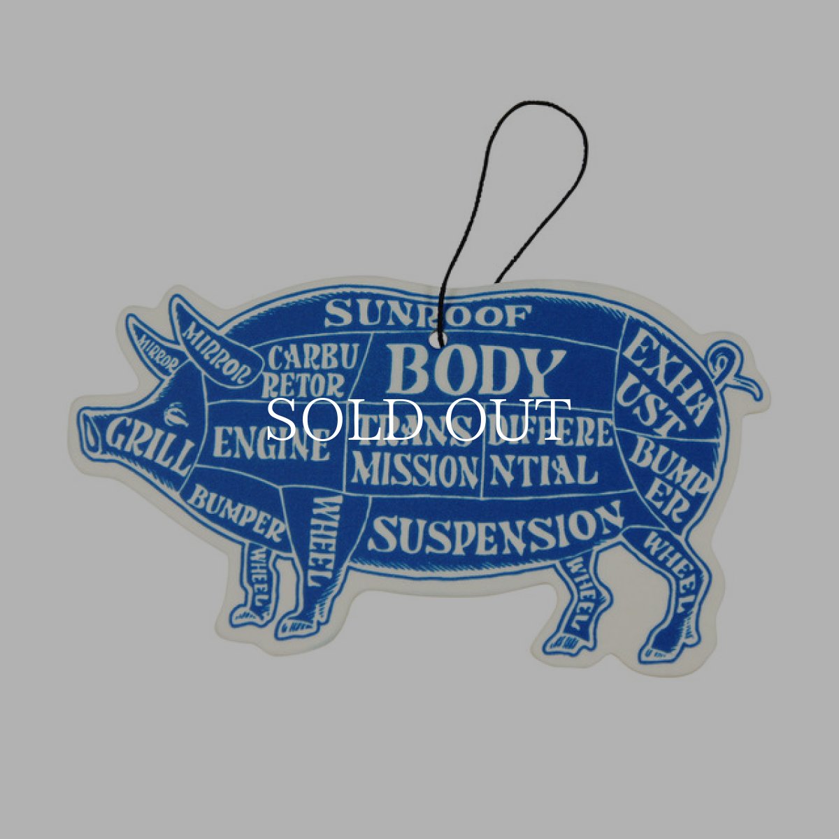 画像1: PORKCHOP GARAGE SUPPLY  AIR FRESHENER (FROZEN BLACK) (1)