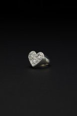 画像1: ANTIDOTE BUYERS CLUB    Engraved Heart Ring (Silver) (1)