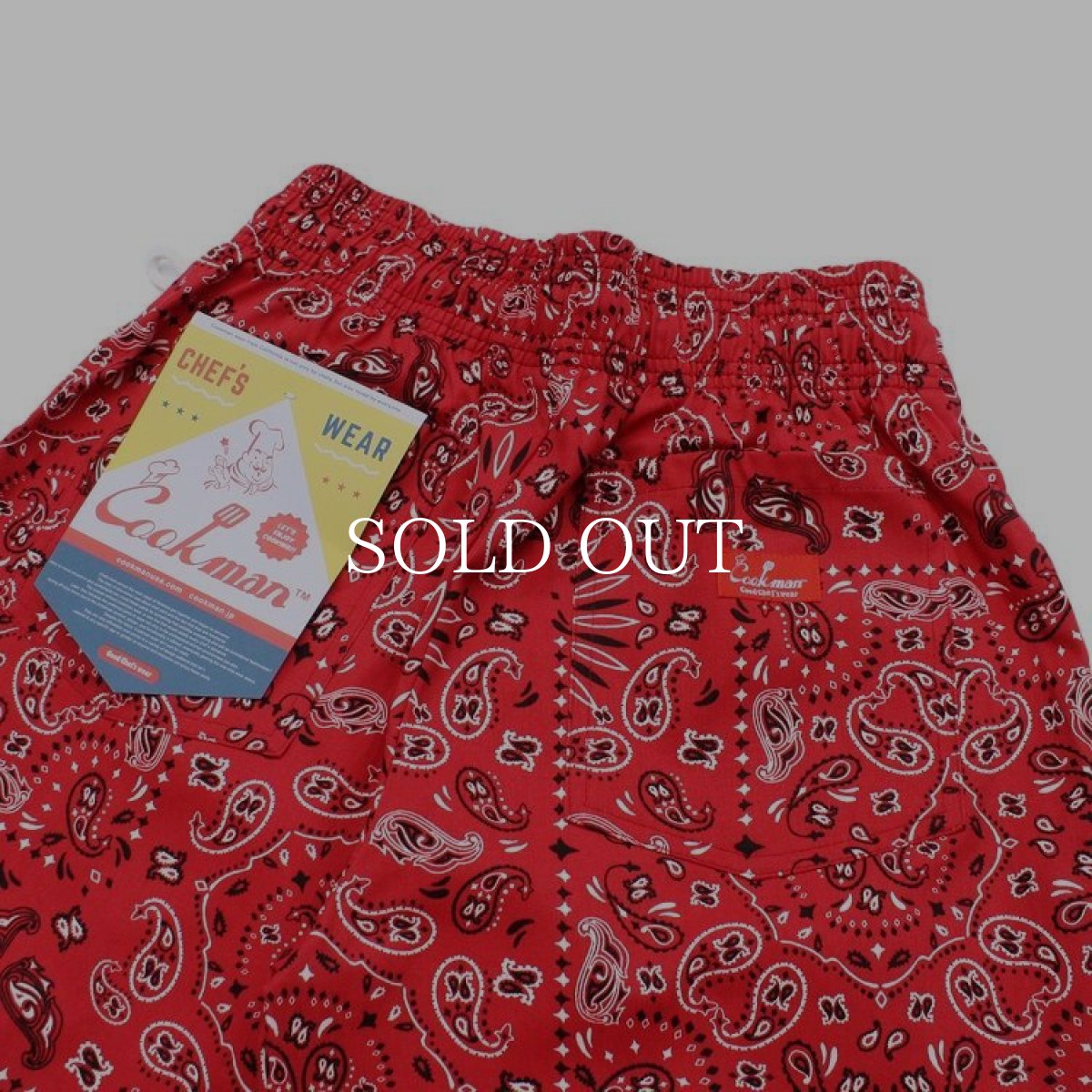 画像5: COOKMAN  Chef Pants Paisley (Red) (5)