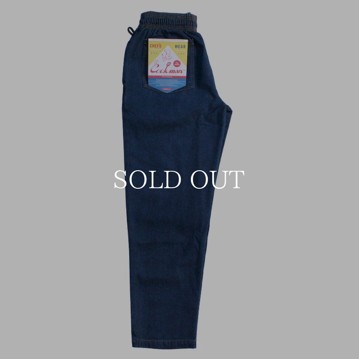画像2: COOKMAN  Chef Pants Big Denim (Navy) (2)
