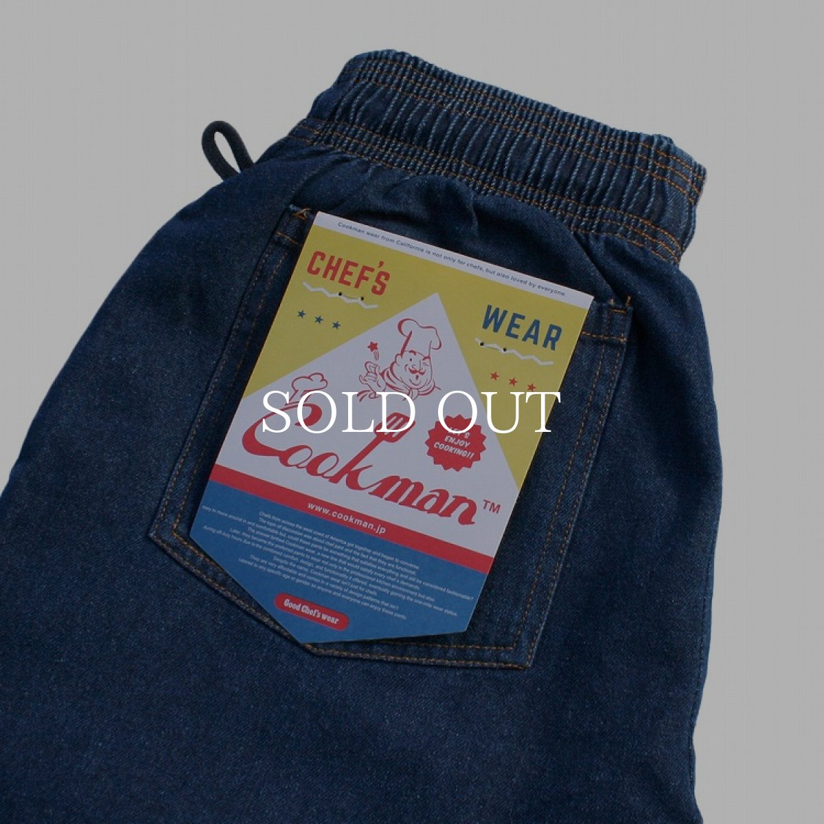 画像3: COOKMAN  Chef Pants Big Denim (Navy) (3)