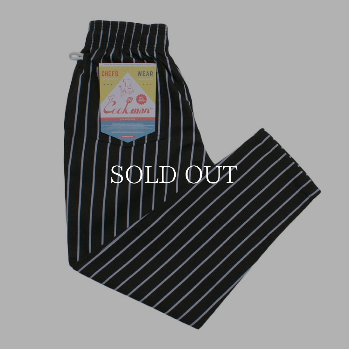 画像1: COOKMAN  Chef Pants Stripe (Black) (1)