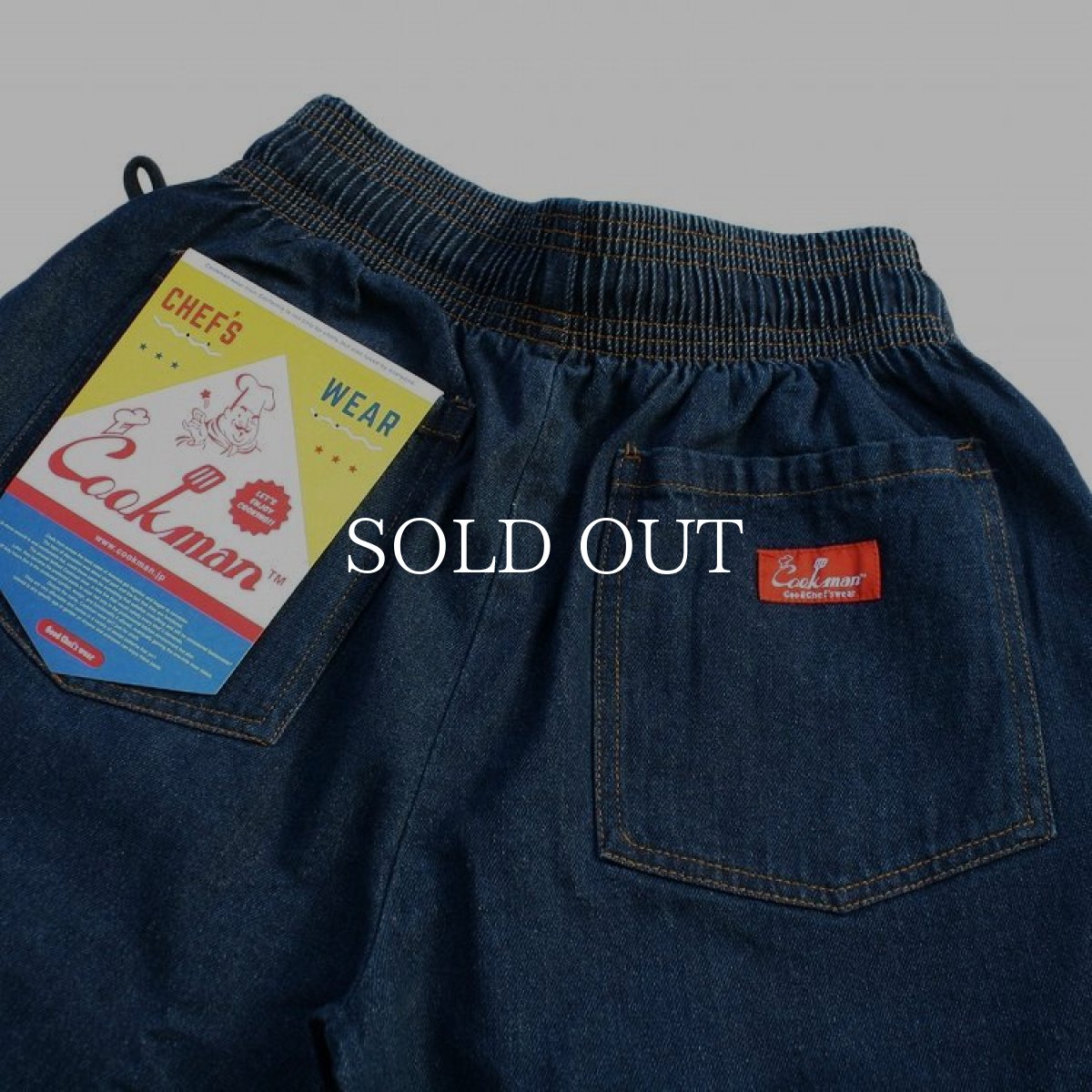 画像4: COOKMAN  Chef Pants Big Denim (Navy) (4)