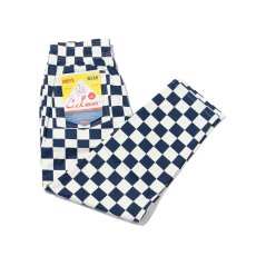 画像1: COOKMAN  Chef Pants Checker (Navy) (1)