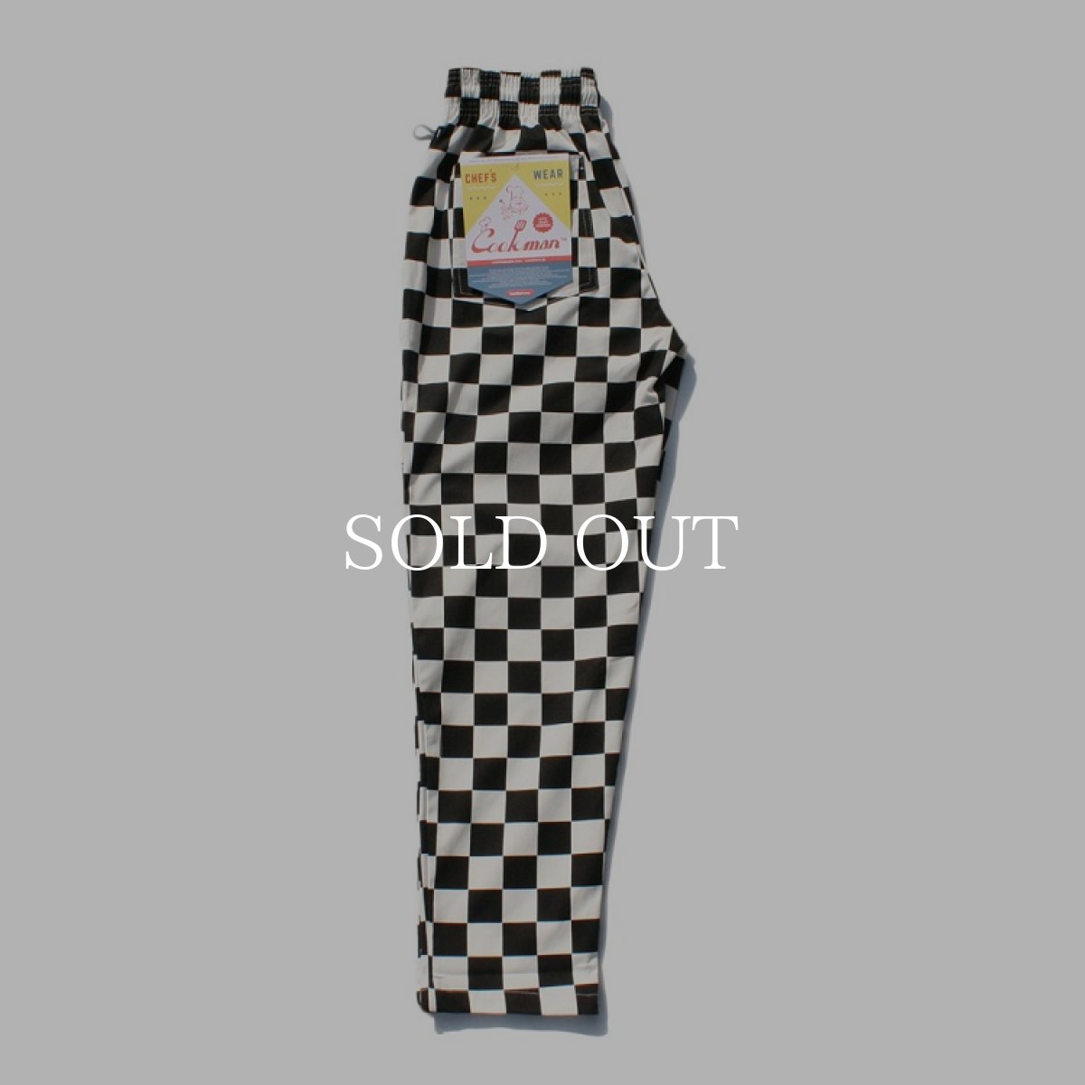 画像2: COOKMAN  Chef Pants Checker (Black) (2)