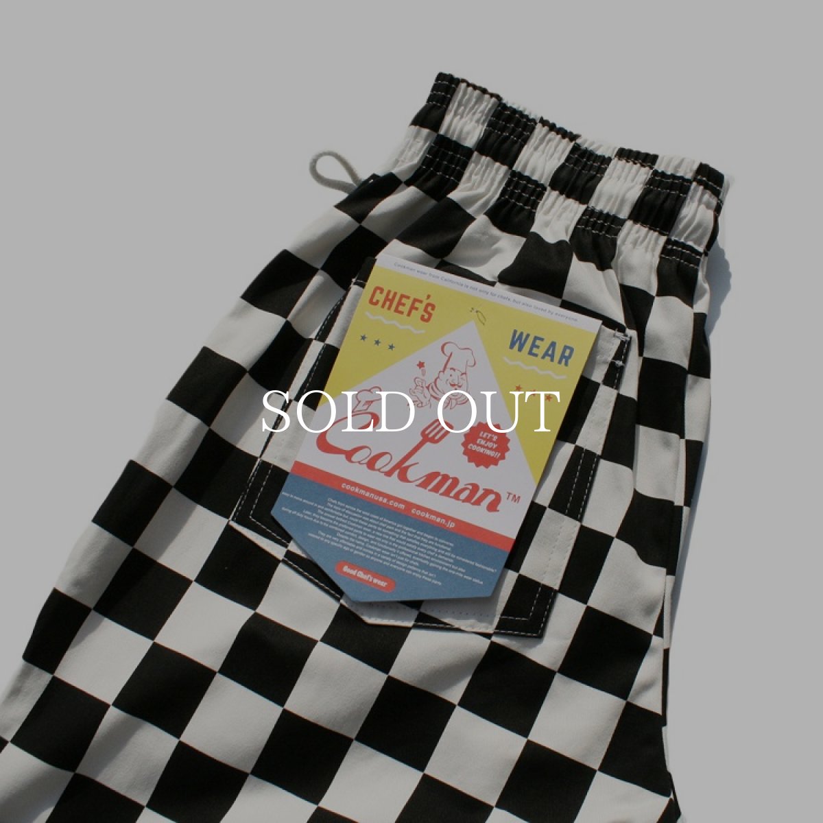 画像4: COOKMAN  Chef Pants Checker (Black) (4)