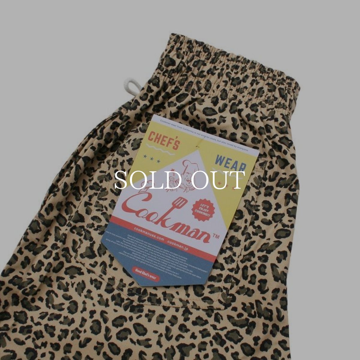 画像3: COOKMAN  Chef Short Pants Leopard (Beige) (3)