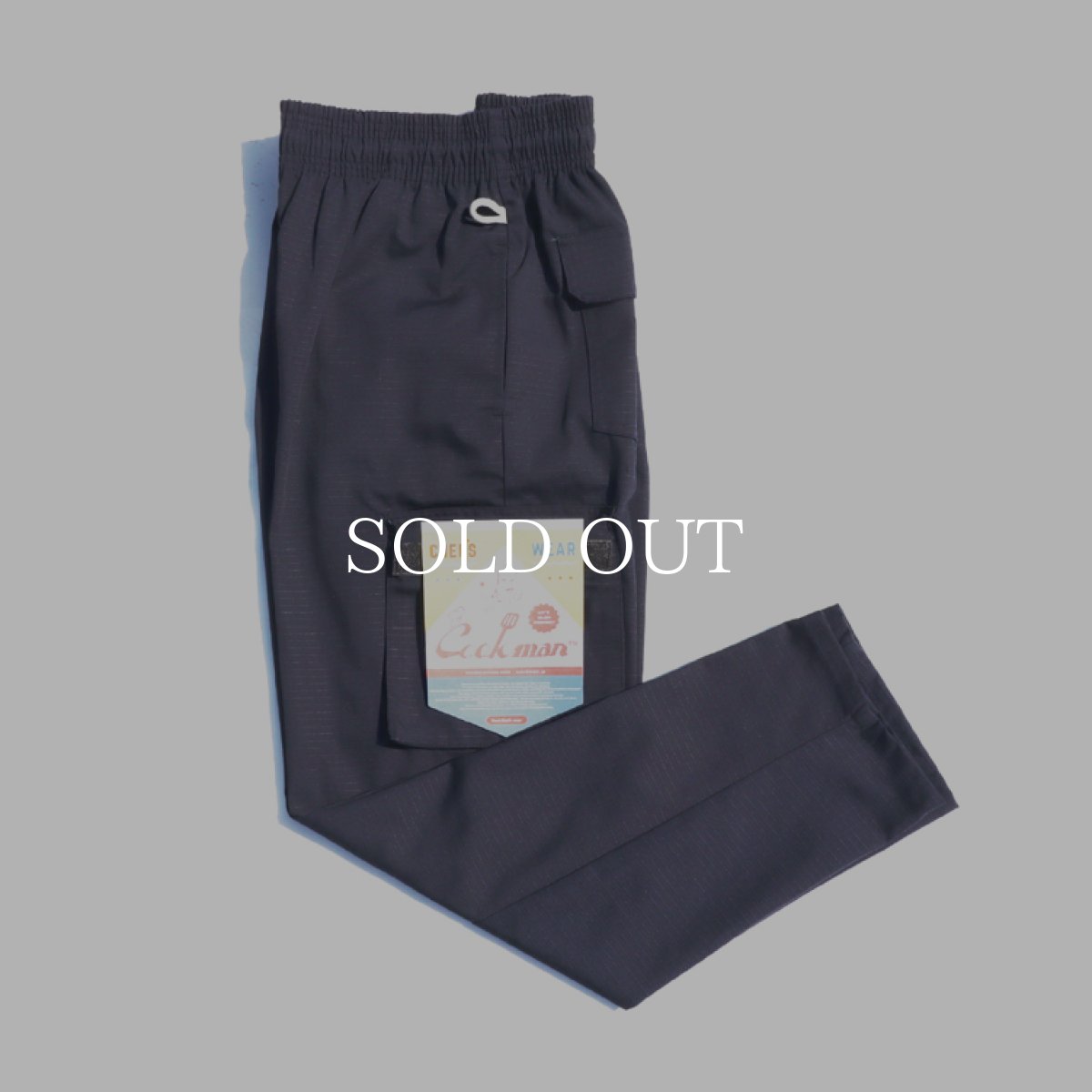 画像1: COOKMAN  Chef Cargo Pants Ripstop (Navy) (1)