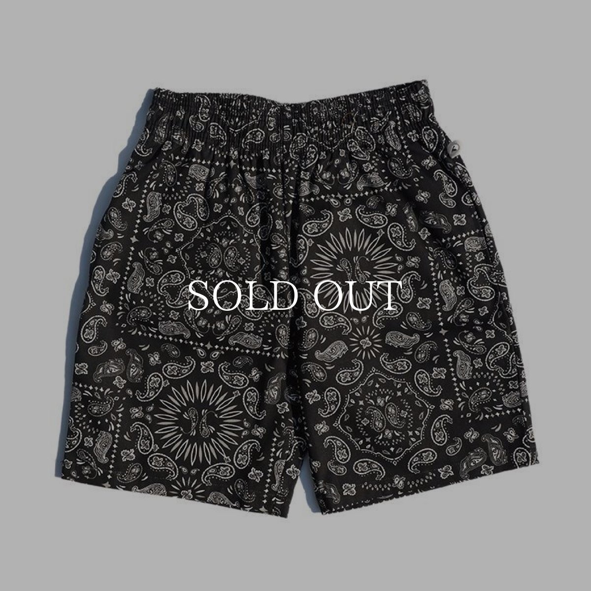 画像2: COOKMAN  Chef Short Pants Paisley (Black) (2)