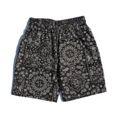 画像2: COOKMAN  Chef Short Pants Paisley (Black) (2)