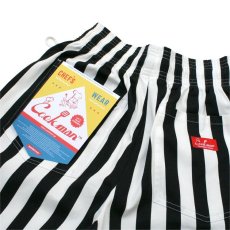 画像4: COOKMAN  Chef Pants Short Wide Stripe (Black) (4)