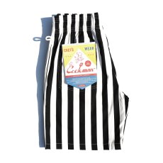 画像1: COOKMAN  Chef Pants Short Wide Stripe (Black) (1)