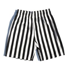 画像2: COOKMAN  Chef Pants Short Wide Stripe (Black) (2)