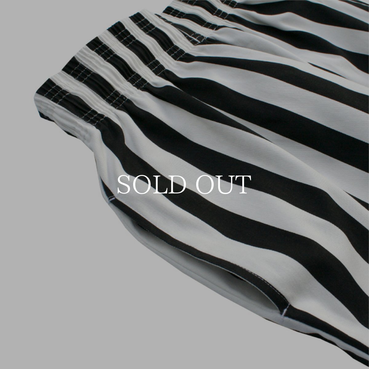 画像8: COOKMAN  Chef Pants Short Wide Stripe (Black) (8)