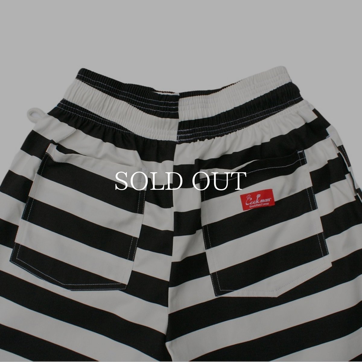 画像4: COOKMAN  Chef Short Pants Border  (Black) (4)