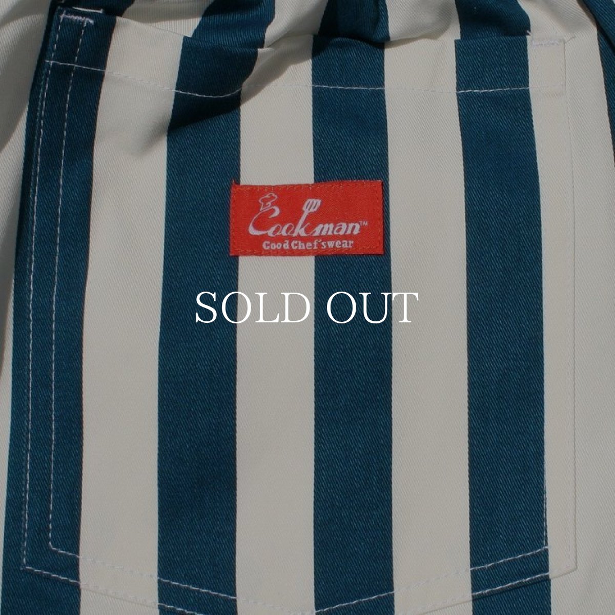 画像6: COOKMAN  Chef Pants Wide Stripe (Navy) (6)