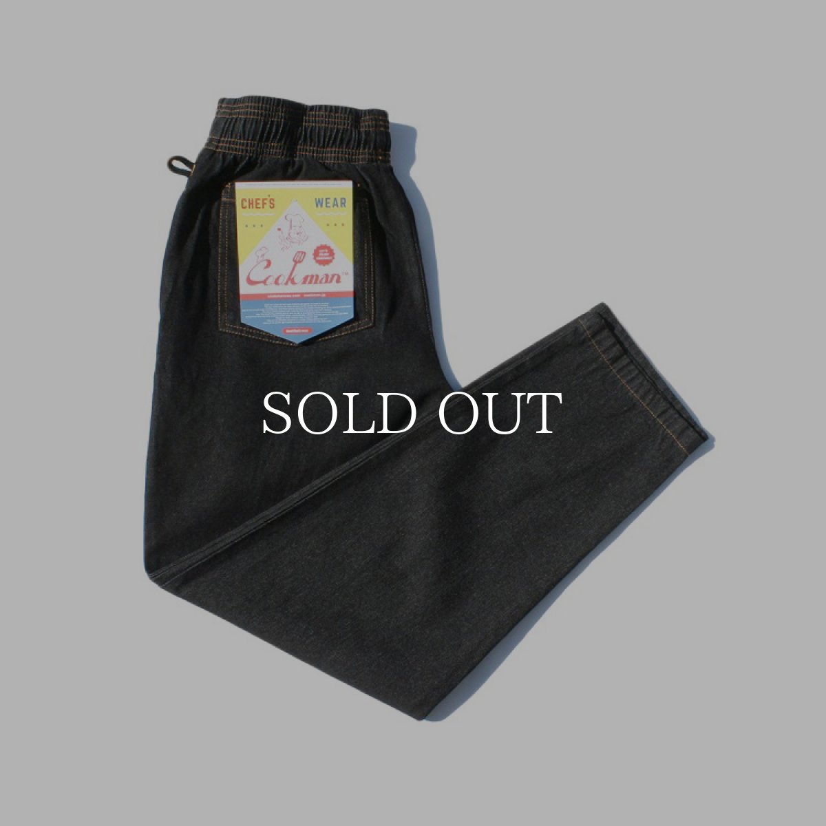 画像1: COOKMAN  Chef Pants Denim (Black) (1)