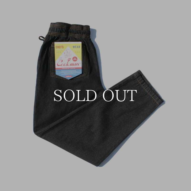 COOKMAN Chef Pants Denim (Black) 231-34807 公式通販