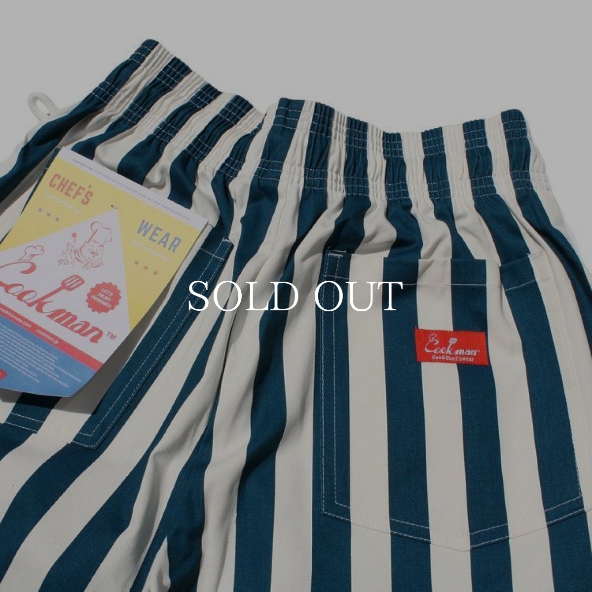 画像5: COOKMAN  Chef Pants Wide Stripe (Navy) (5)