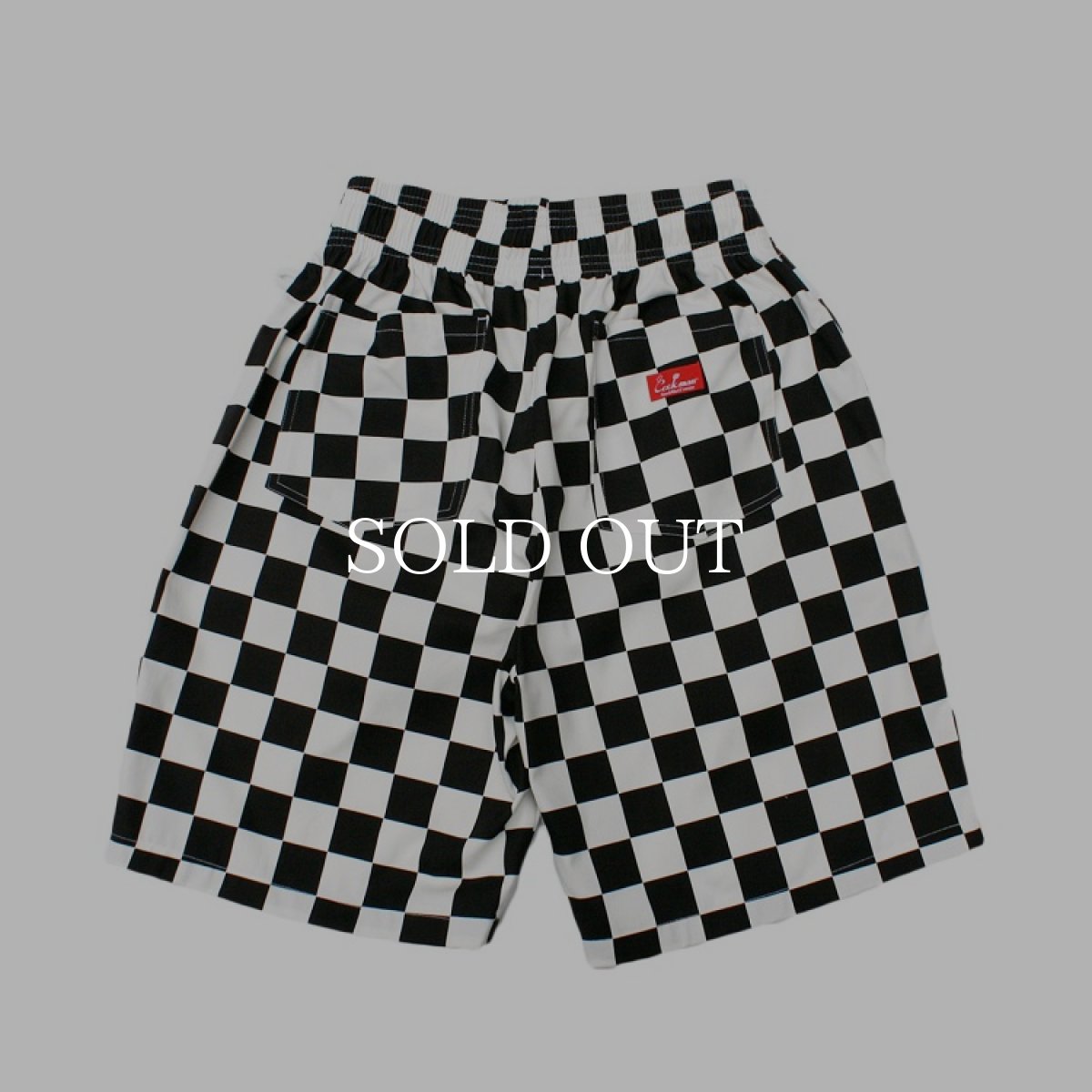 画像2: COOKMAN  Chef Short Pants Checker  (Black) (2)