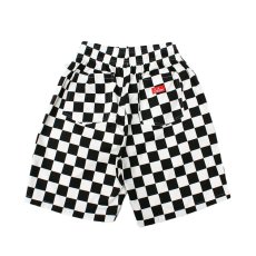 画像2: COOKMAN  Chef Short Pants Checker  (Black) (2)