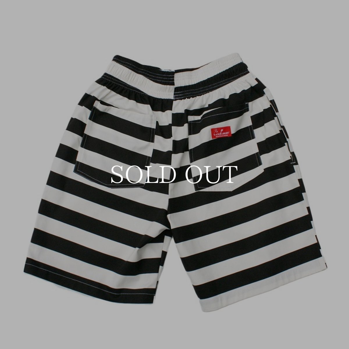 画像3: COOKMAN  Chef Short Pants Border  (Black) (3)