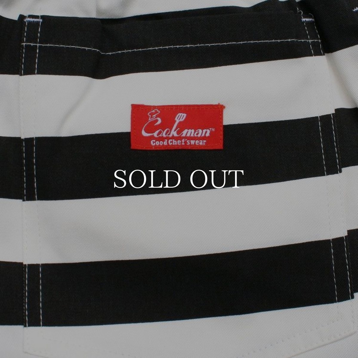 画像6: COOKMAN  Chef Short Pants Border  (Black) (6)