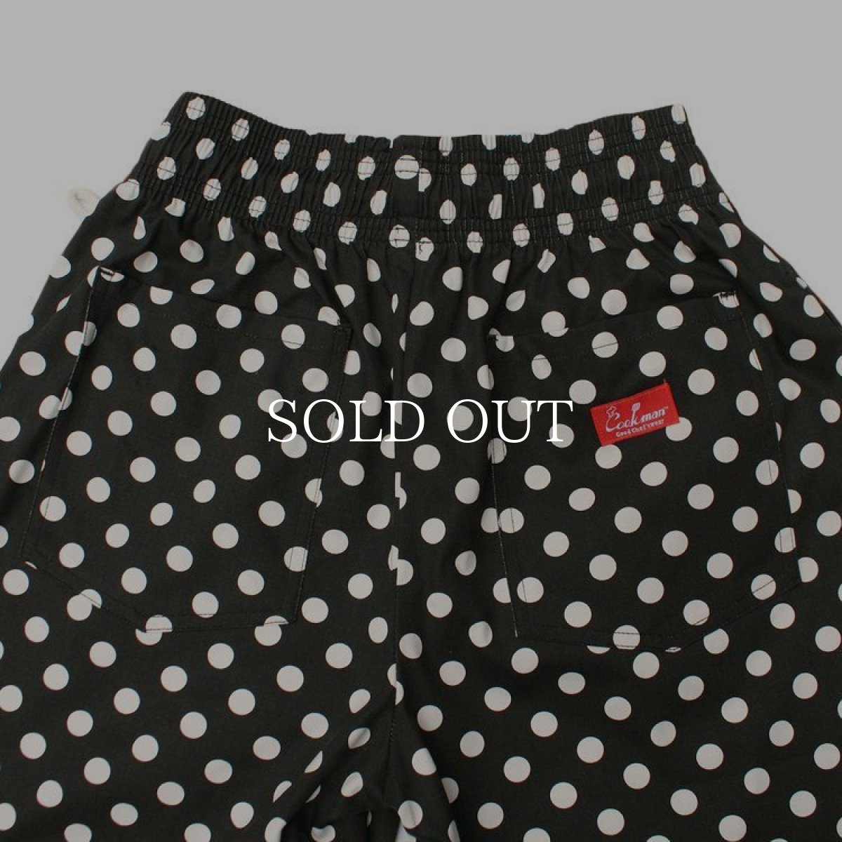 画像4: COOKMAN  Chef Short Pants Dots (Black) (4)