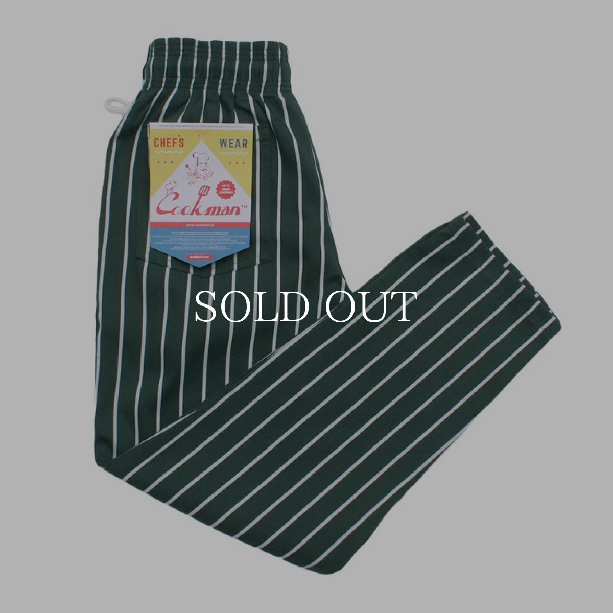 画像1: COOKMAN  Chef Pants Stripe (Dark Green) (1)
