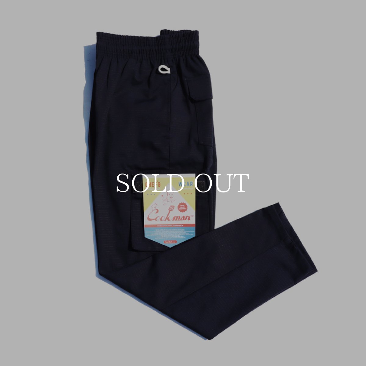 画像1: COOKMAN  Chef Cargo Pants Ripstop (Black) (1)