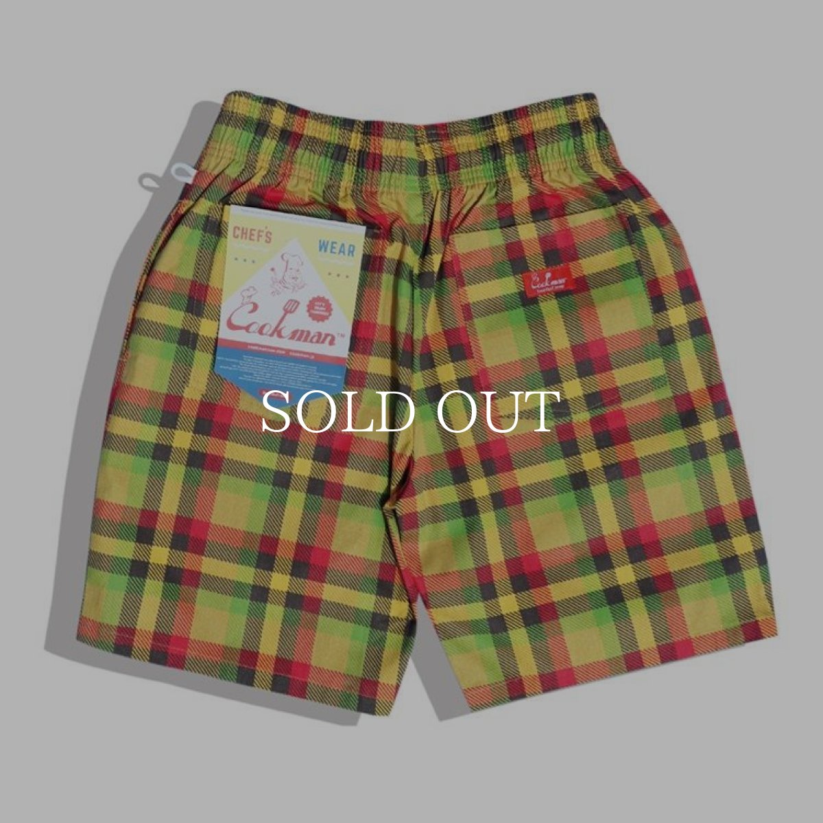 画像3: COOKMAN  Chef Short Pants Burger Check (Multi) (3)