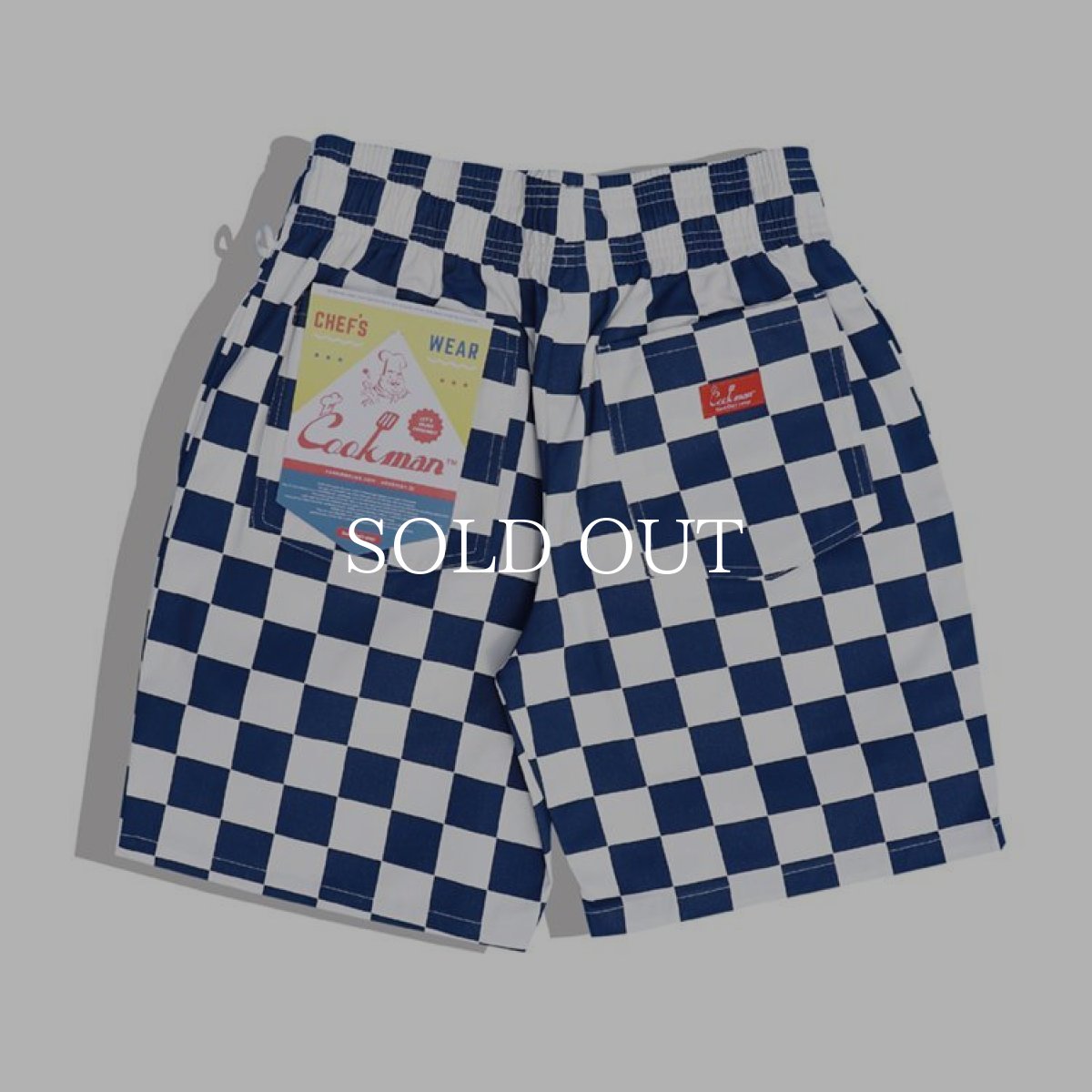 画像3: COOKMAN  Chef Short Pants Checker  (Navy) (3)