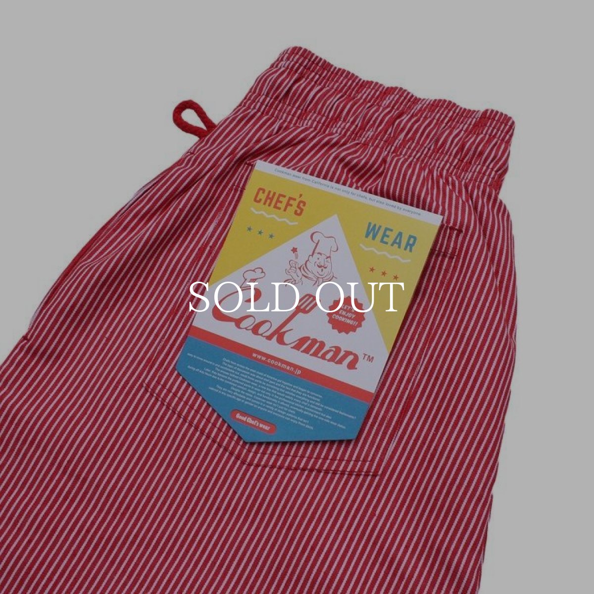 画像4: COOKMAN  Chef Pants Hickory (Red) (4)