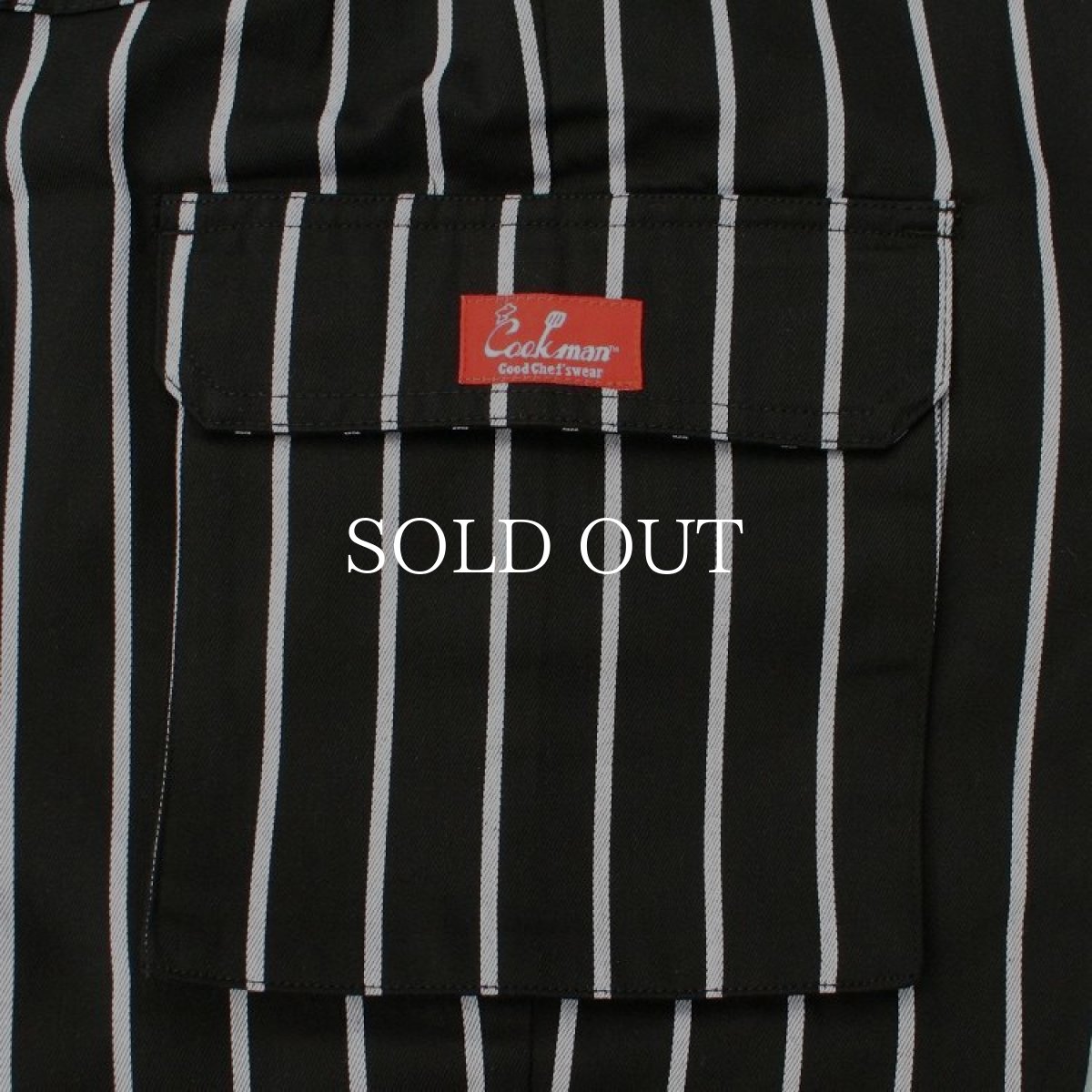 画像6: COOKMAN  Chef Cargo Pants Stripe (Black) (6)