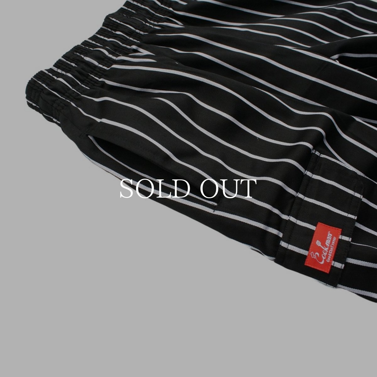 画像9: COOKMAN  Chef Cargo Pants Stripe (Black) (9)