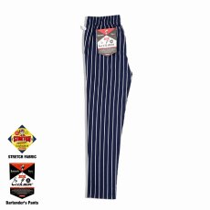 画像2: COOKMAN  Bartender's Pants Stripe (Navy) (2)