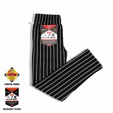 画像1: COOKMAN  Bartender's Pants Stripe (Black) (1)