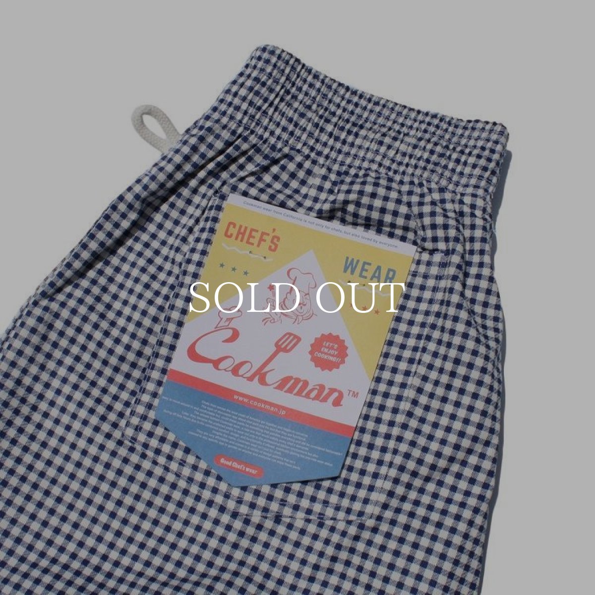 画像6: COOKMAN  Chef Pants Gingham (Navy) (6)