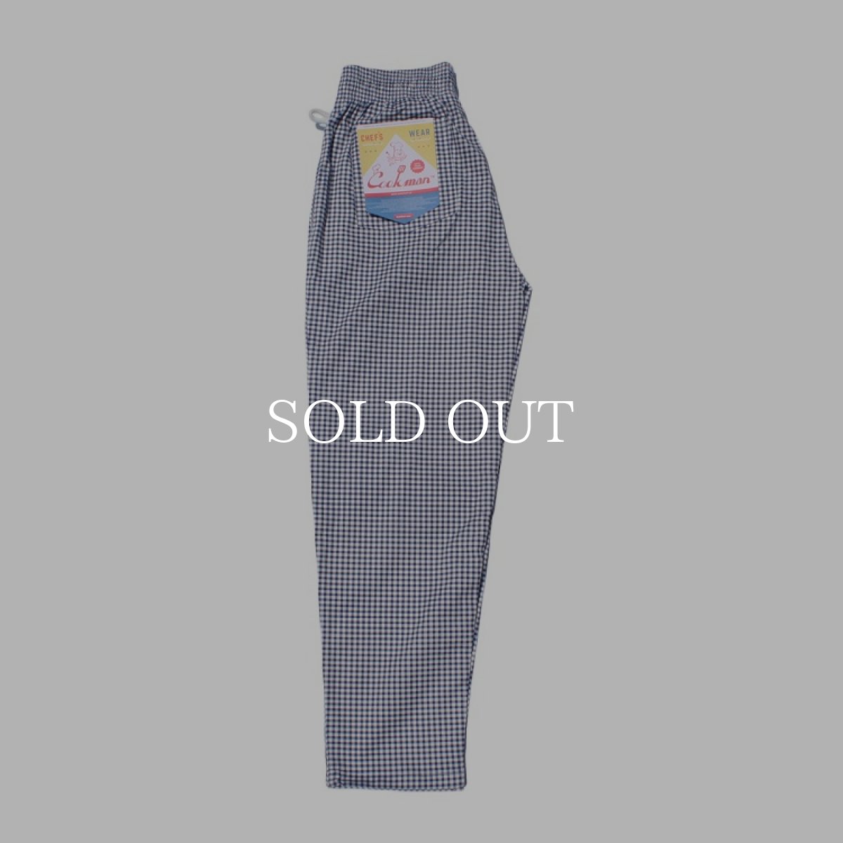 画像2: COOKMAN  Chef Pants Gingham (Navy) (2)