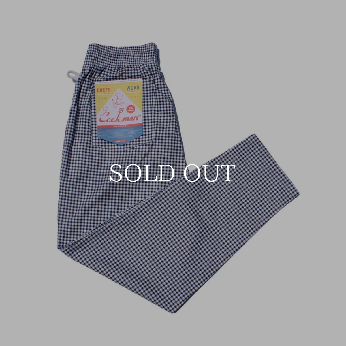 画像1: COOKMAN  Chef Pants Gingham (Navy) (1)