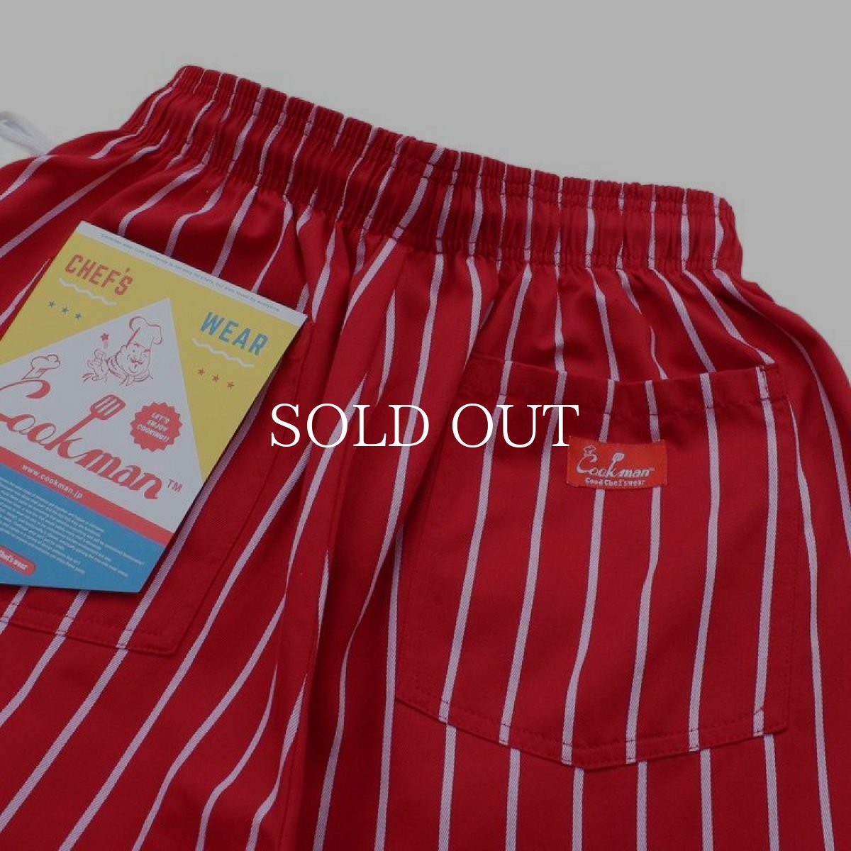 画像5: COOKMAN  Chef Pants Stripe (Red) (5)