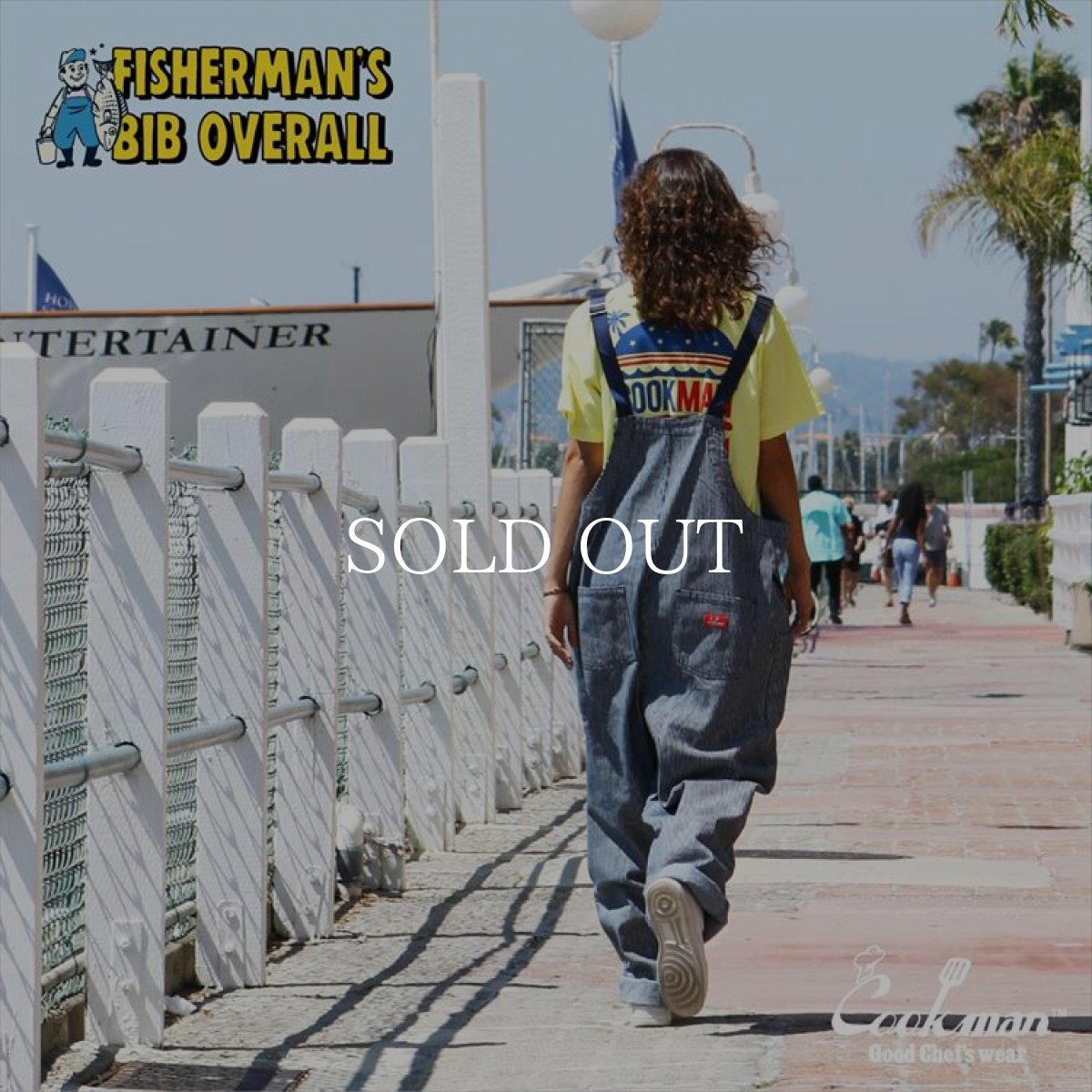 画像13: COOKMAN  Fisherman's Bib Overall Hickory (Navy) (13)