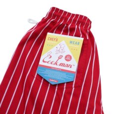 画像4: COOKMAN  Chef Pants Stripe (Red) (4)