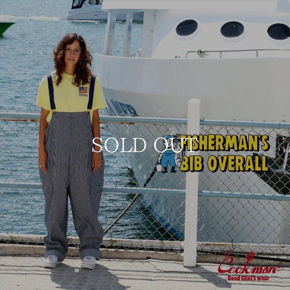 画像12: COOKMAN  Fisherman's Bib Overall Hickory (Navy) (12)